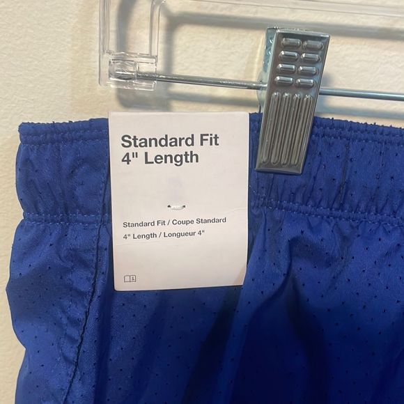 2 NWT Nike men’s blue and black large standard fit 4” length XXL shorts workout - Picture 3 of 11